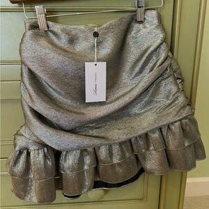NWT Lovers and Friends Ruched Mini Skirt
